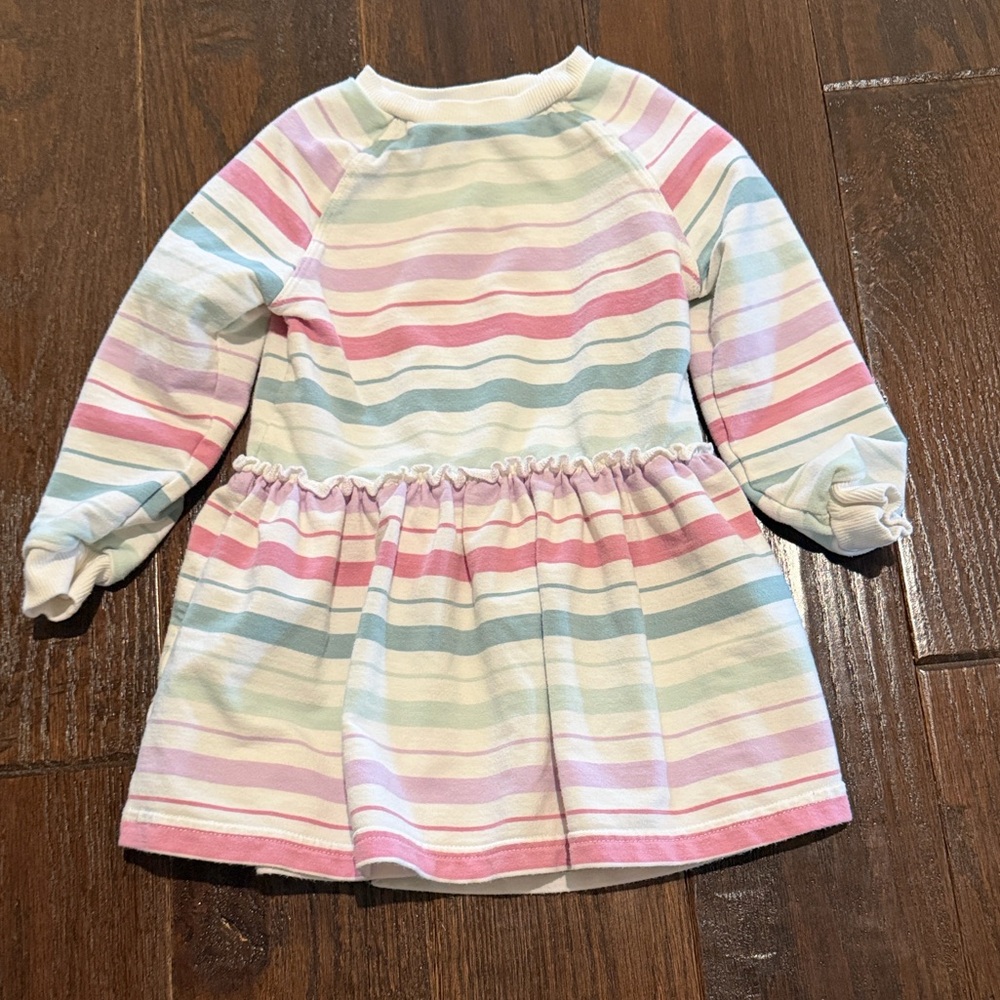 Adorable Little Sleepies striped dress